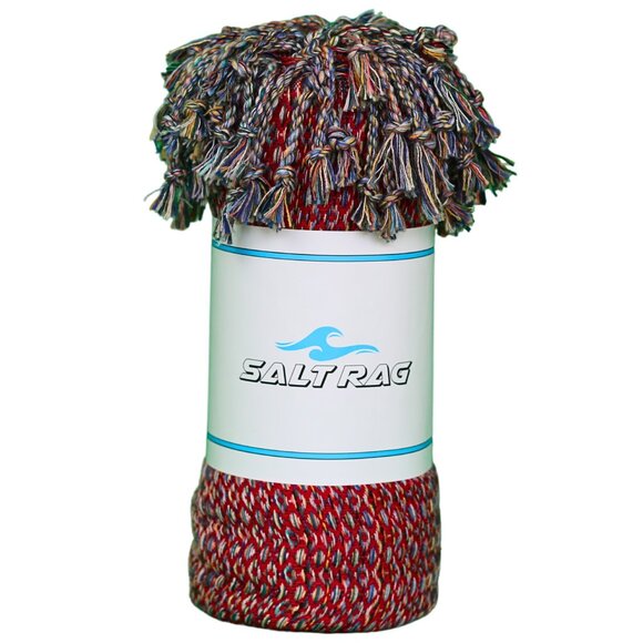 Salt Rag Beach Towel - "Red Hippie Rag" [Sand Free Turkish Beach Towel] - Picture 2 of 4